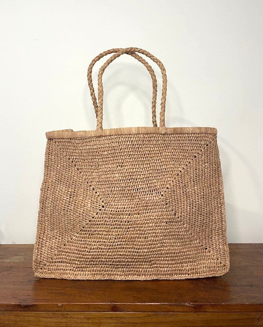 Madagascan Raffia Market Bag