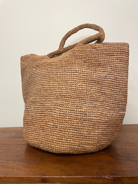 Zanatany Concepts Raffia Tote - Caramel