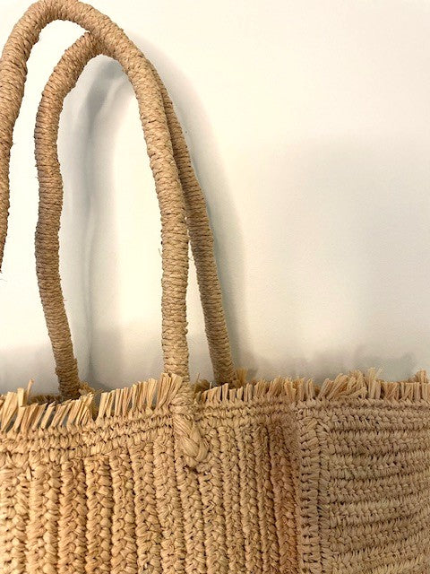 Large Raffia Market Sack