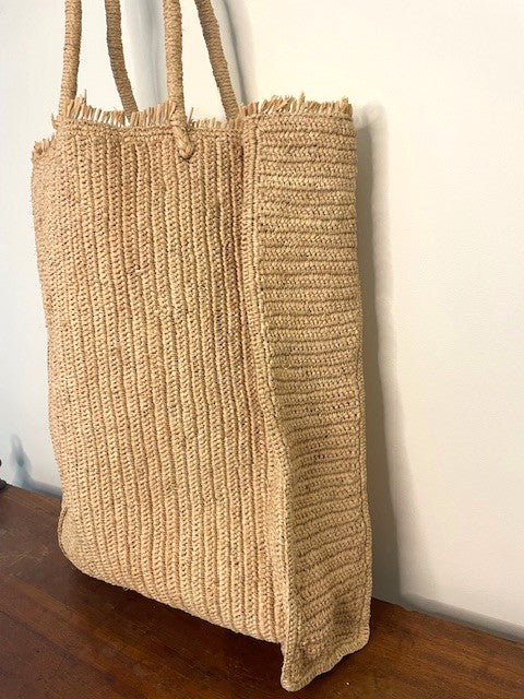 Large Raffia Market Sack